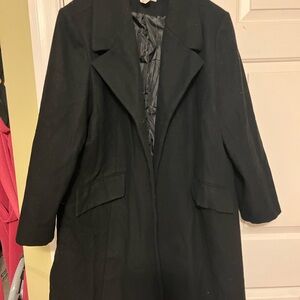 Jessica London Classic Black Trench Coat